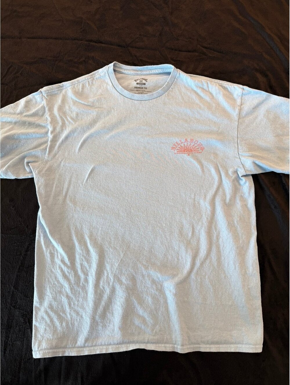 Billabong Since Seventy Three Graphic T-Shirt Light Blue Large